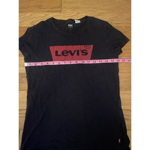 Levi's women's black classic logo single stitch short sleeve t-shirt size small - Picture 5 of 8